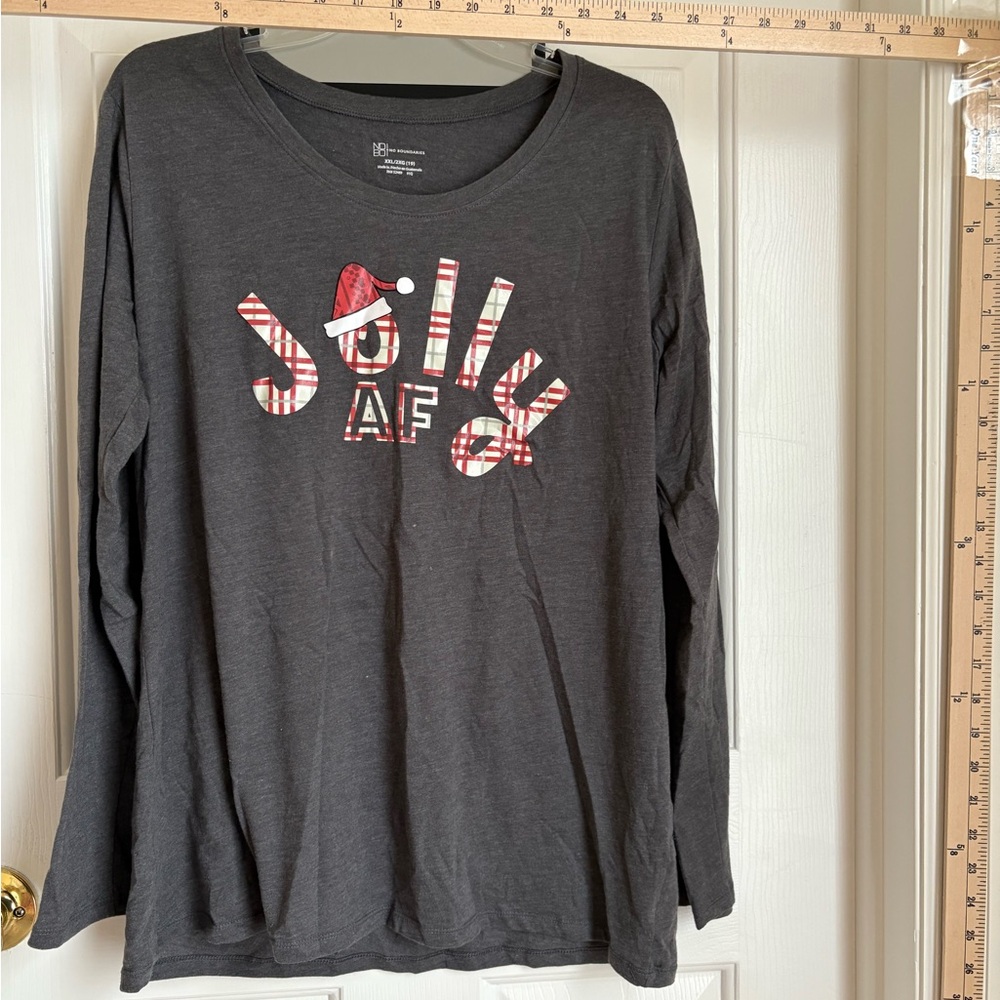 No Boundaries Dark Gray Top
